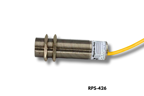 side of a stainless steel ultrasonic sensor
