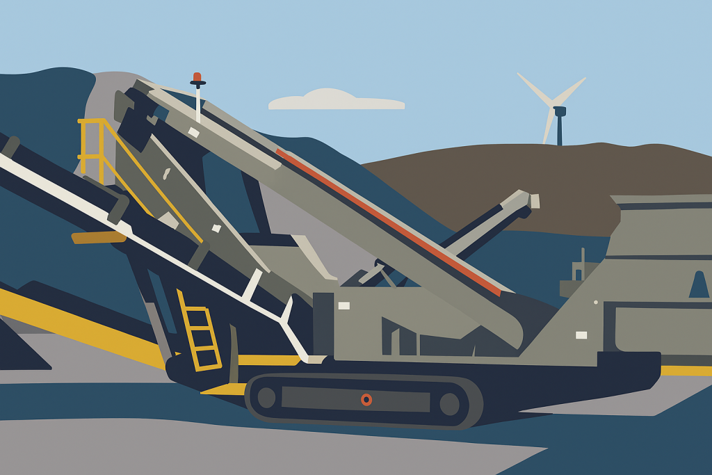 large mining equipment illustration